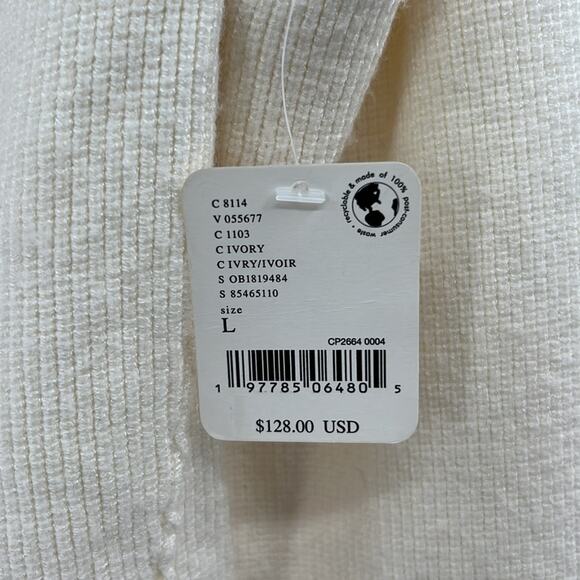 Free People Women's Marilyn Pullover Sweater - Ivory - Large - New with tags - Picture 4 of 9